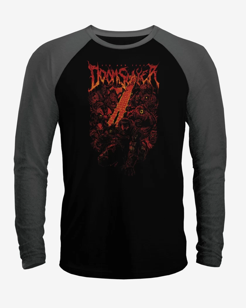 Polera Raglan Slayer of Doom