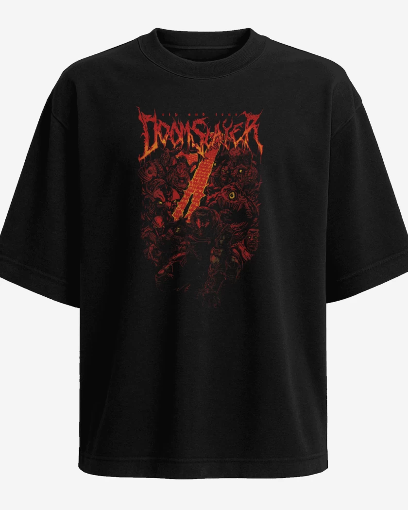 Polera Oversize Slayer of Doom