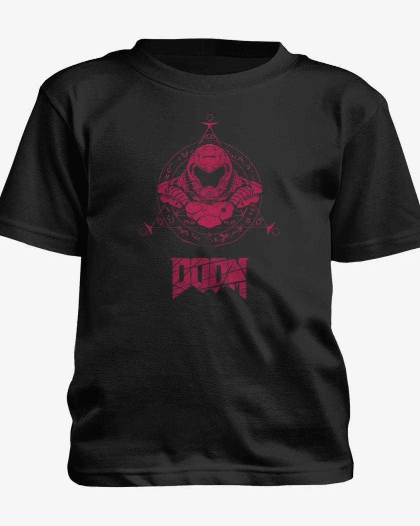 Polera de niño Negro de Símbolo Doom