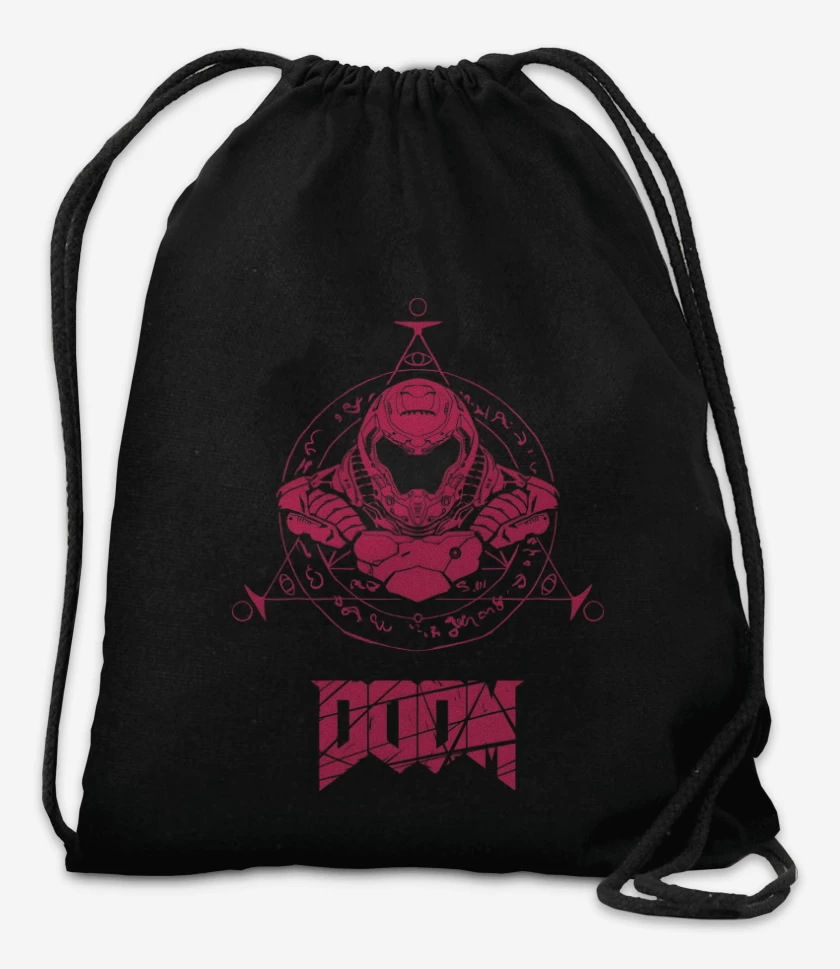 Mochila Negro de Símbolo Doom