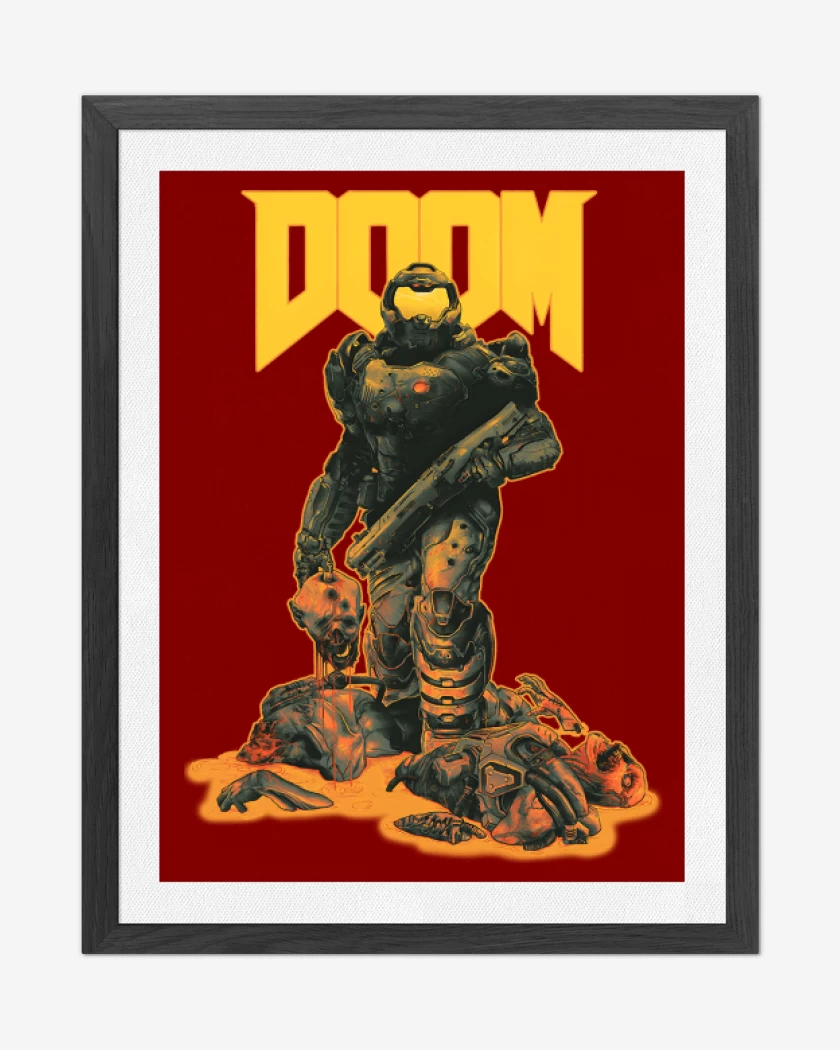 Cuadro decorativo Rojo de Doom Hunter