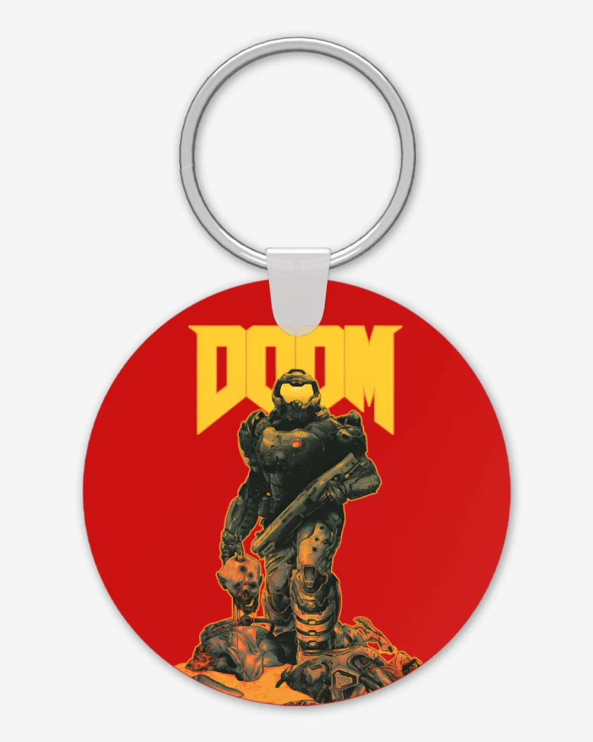 Llavero Rojo de Doom Hunter