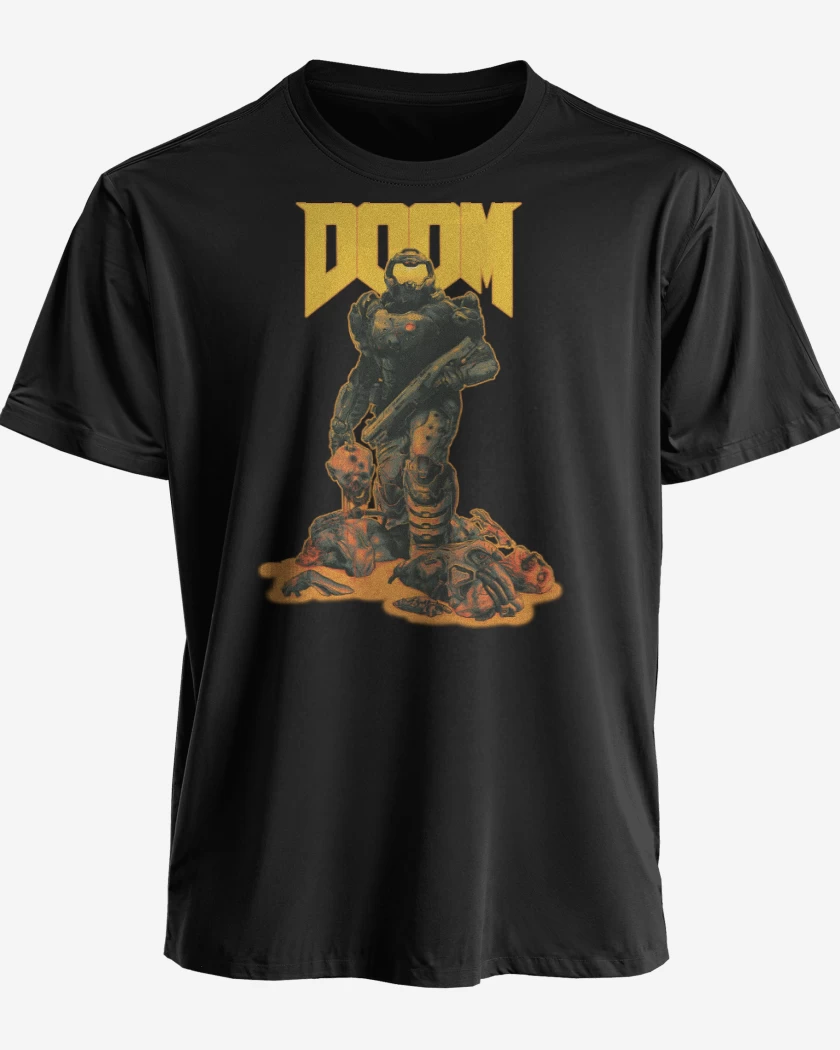 Polera premium Negro de Doom Hunter