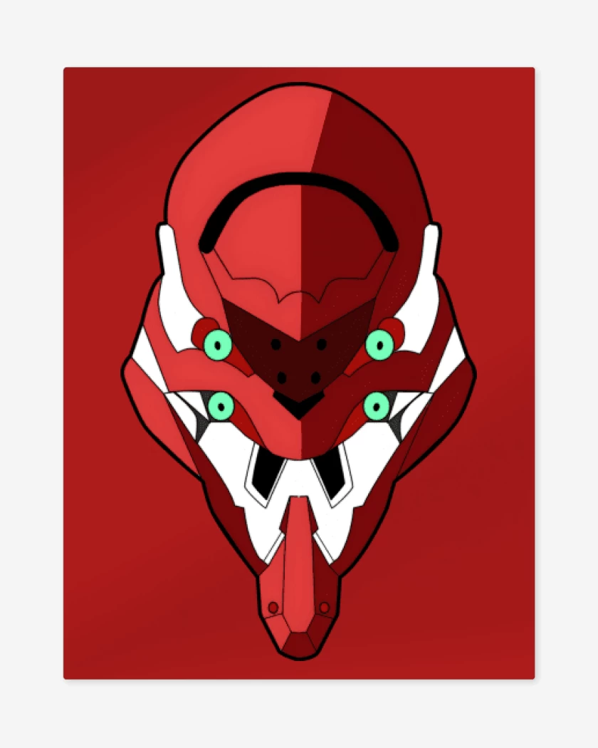 Print metalico Rojo de Eva 002