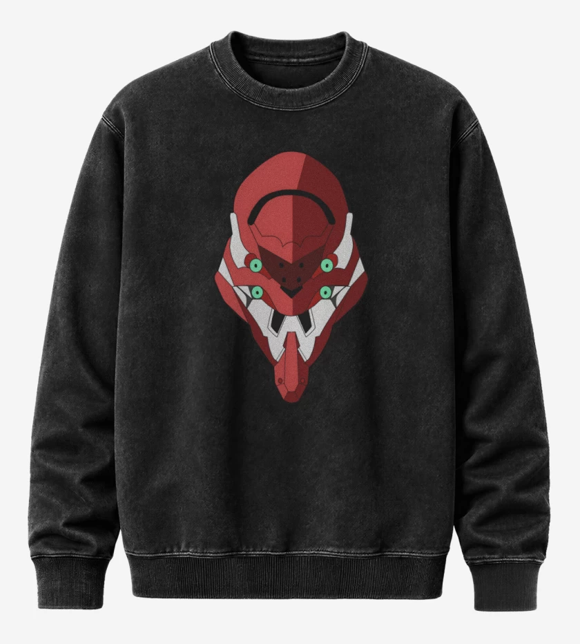 Poleron Polo Acid Wash Negro de Eva 002