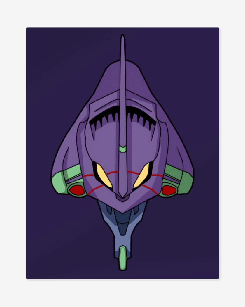Print metalico Morado de Eva 001