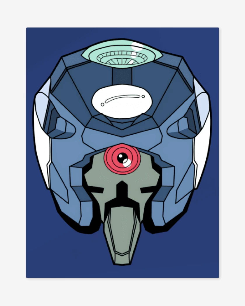 Print metalico Azul Rey de Eva 000
