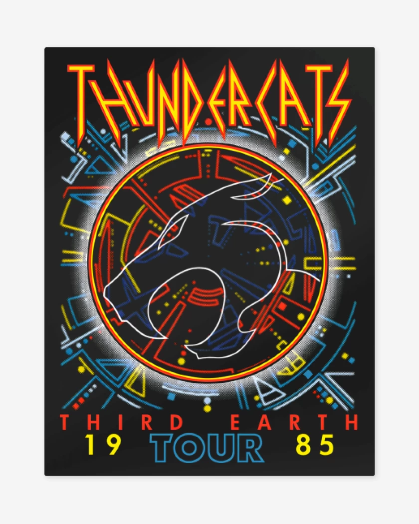 Print metalico Negro de Def Thundercats 