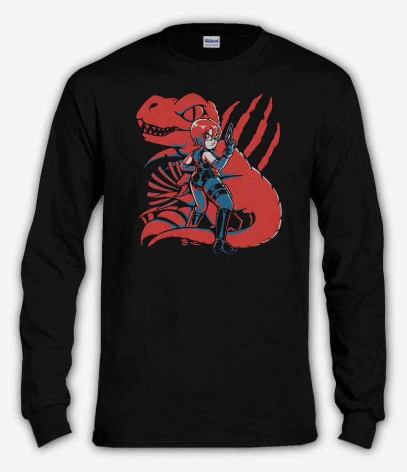 Polera manga larga Negro de Dino Dino