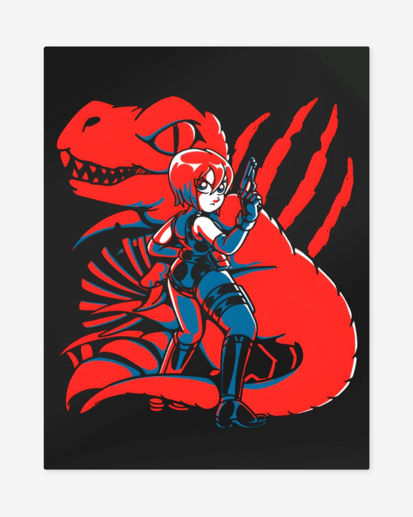 Print metalico Negro de Dino Dino