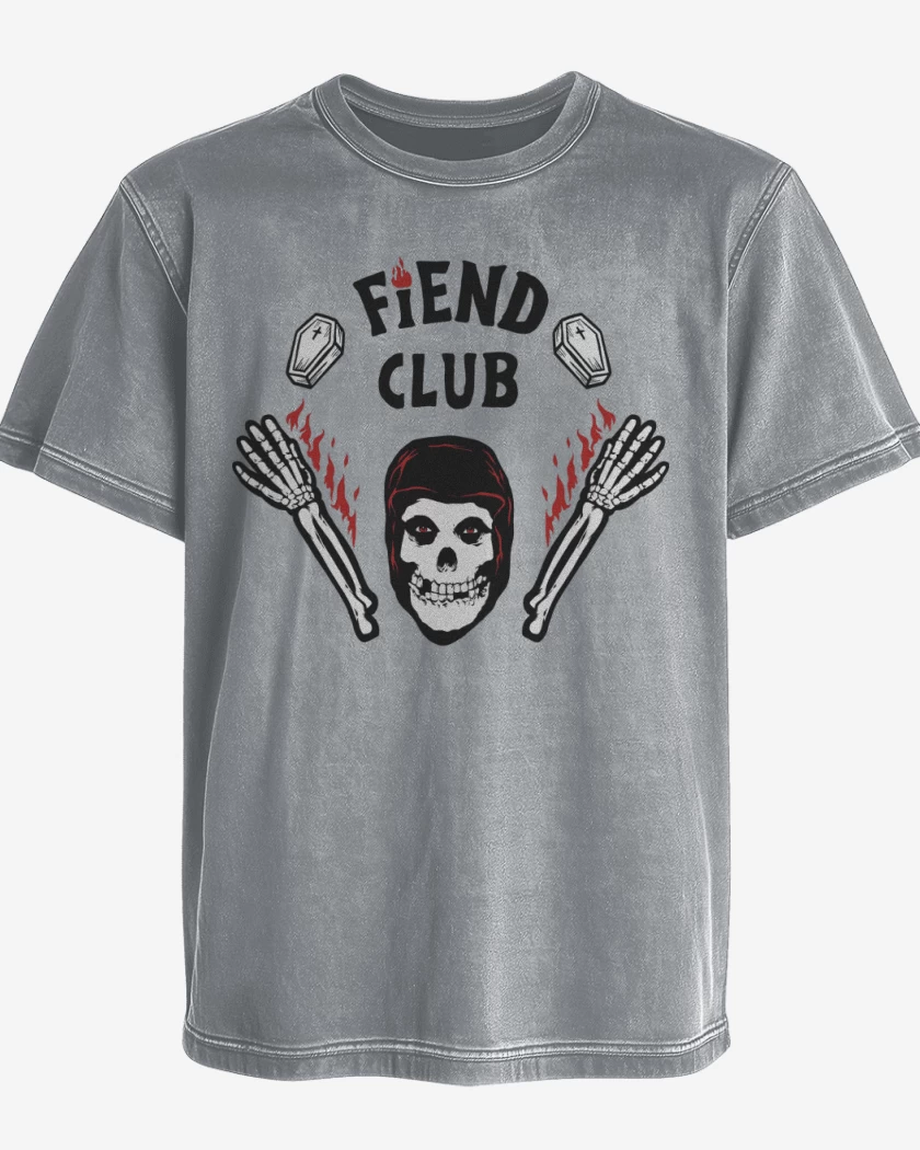 Polera desgastada Fiend Club 