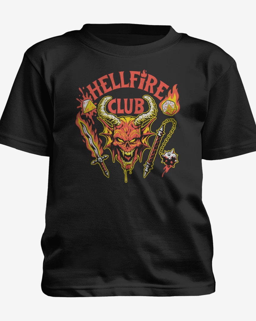 Polera de niño Negro de Satanic Hellfire Club
