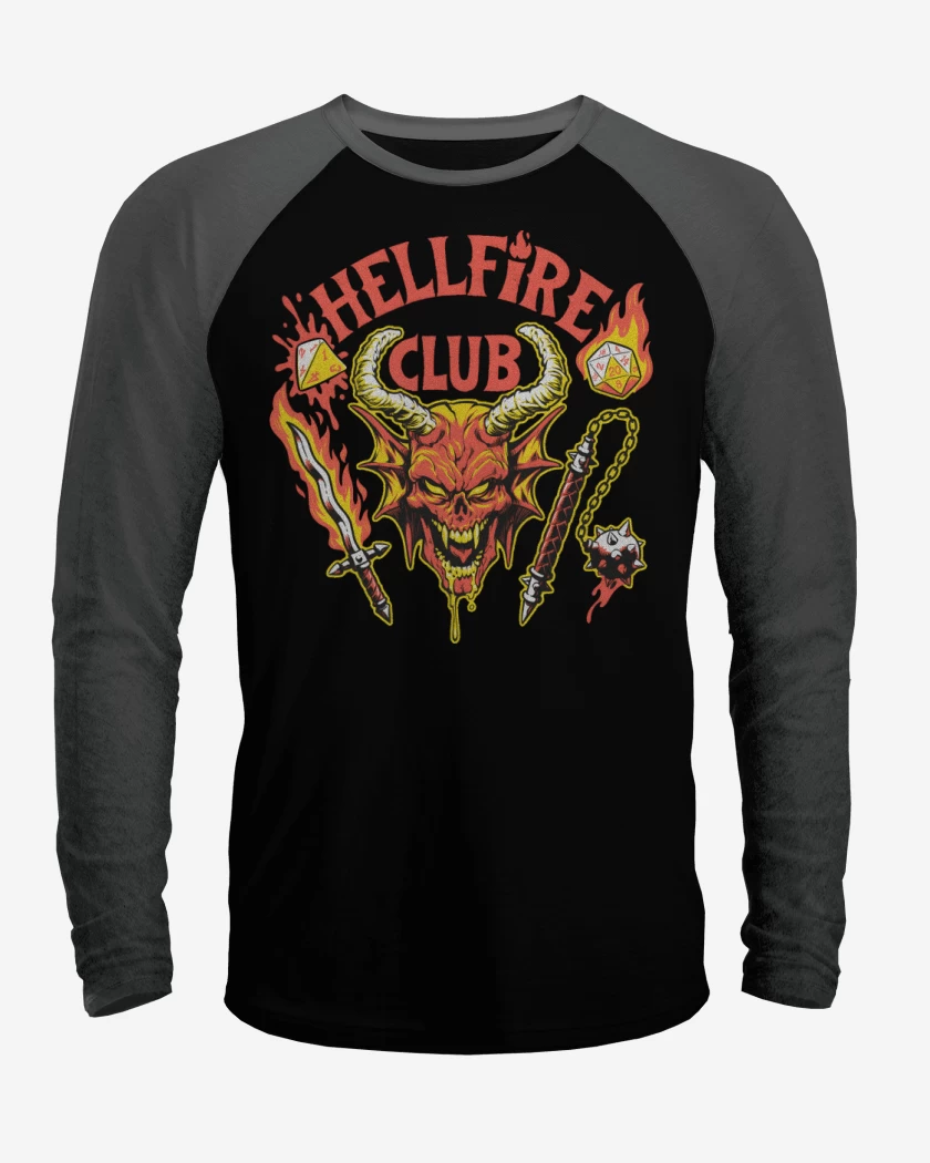 Polera Raglan Satanic Hellfire Club