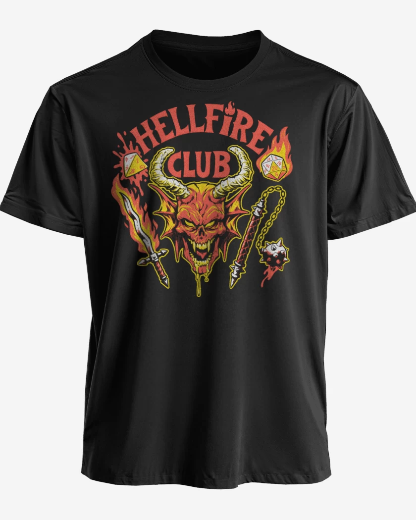Polera premium Negro de Satanic Hellfire Club