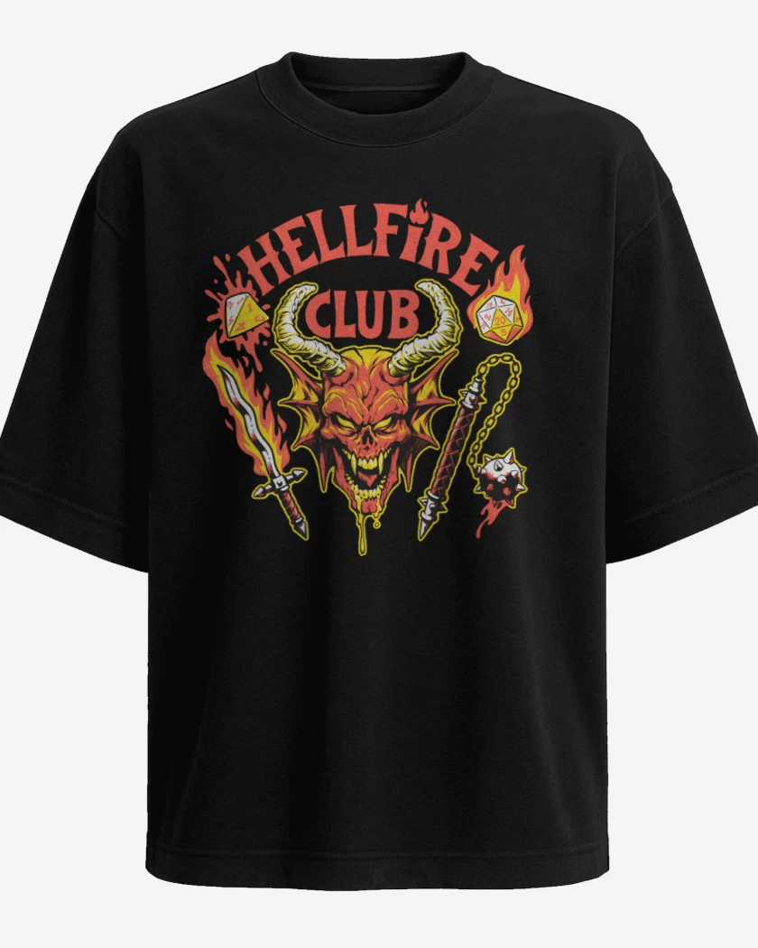 Polera Oversize Satanic Hellfire Club
