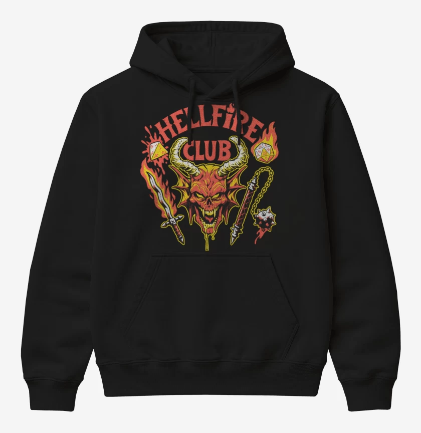 Poleron Canguro básico Satanic Hellfire Club