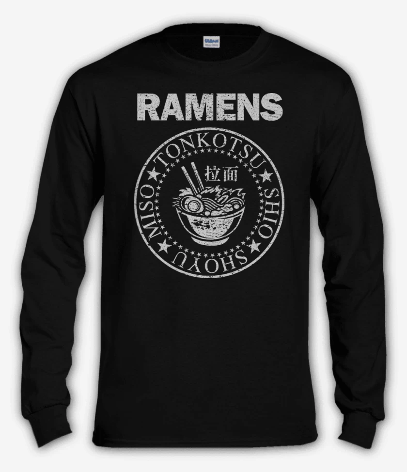 Polera manga larga Negro de Ramens