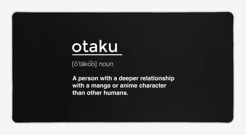 Mouse pad Gamer Negro de Otaku