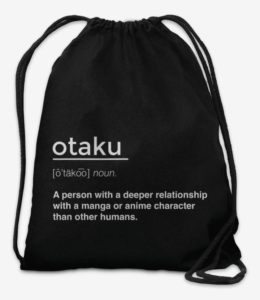 Mochila Negro de Otaku
