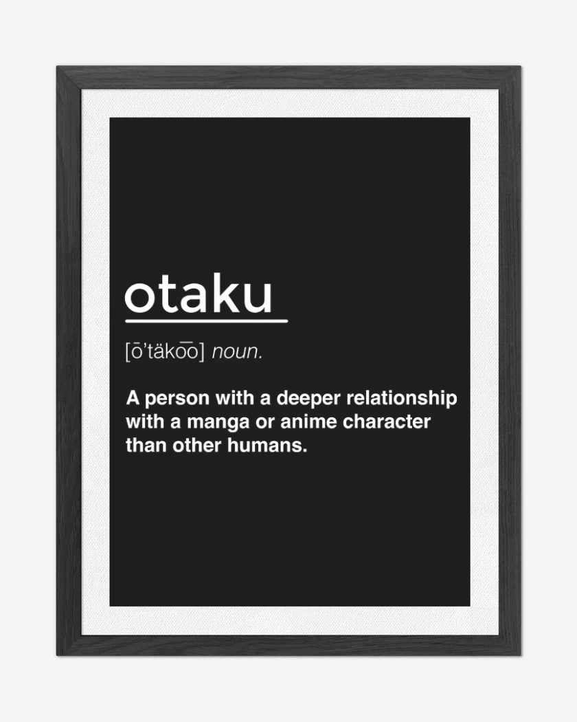 Cuadro decorativo Negro de Otaku