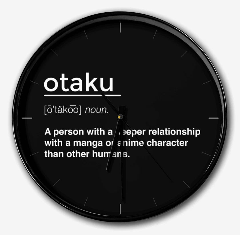 Reloj Negro de Otaku