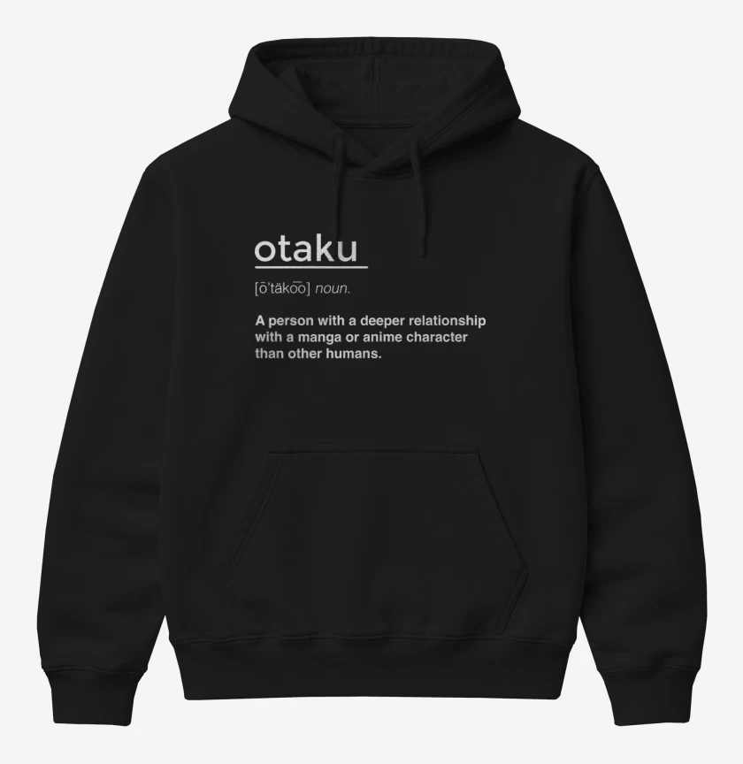 Poleron Canguro básico Negro de Otaku