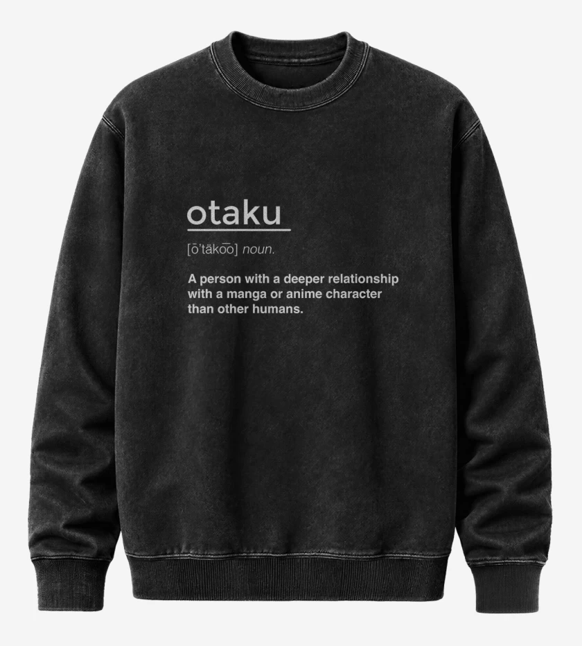 Poleron Polo Acid Wash Negro de Otaku