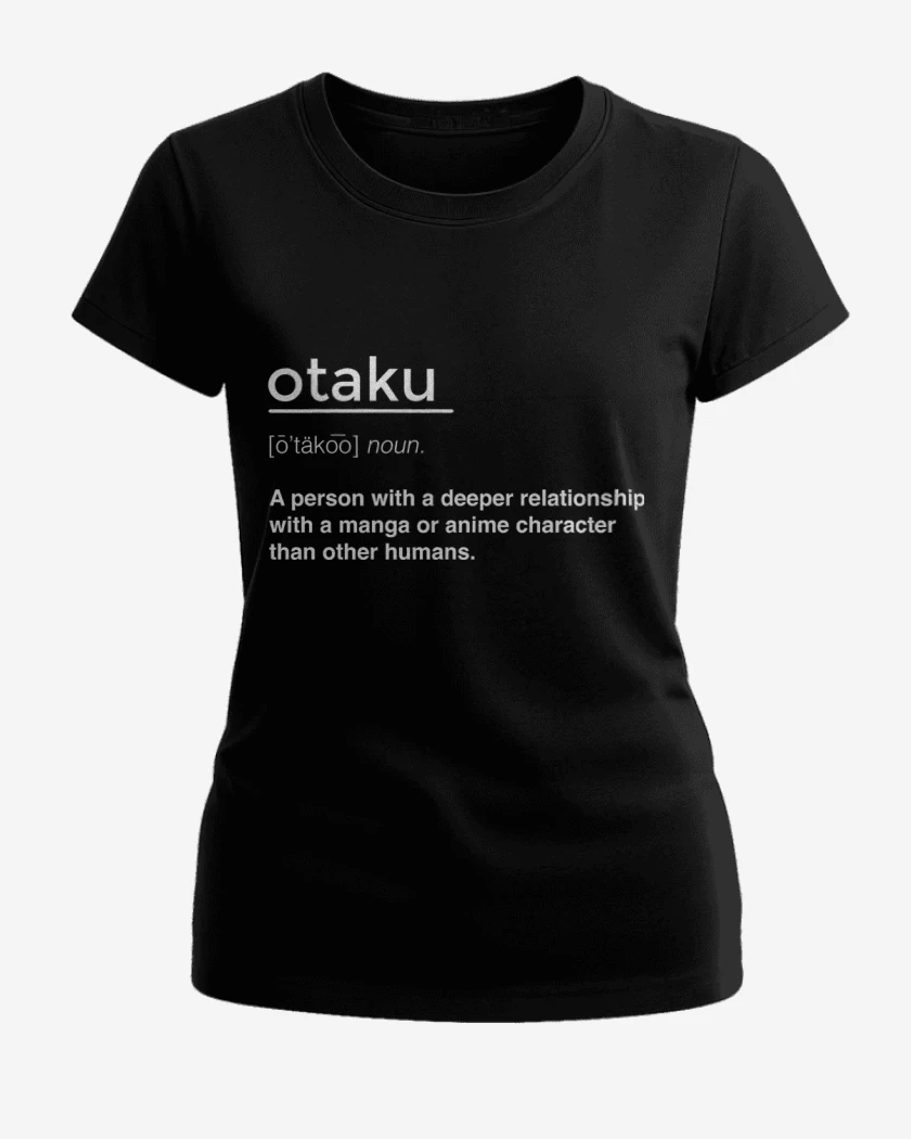 Polera de Mujer Negro de Otaku