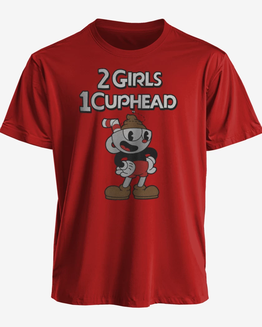 Polera 2 Girls 1 Cuphead