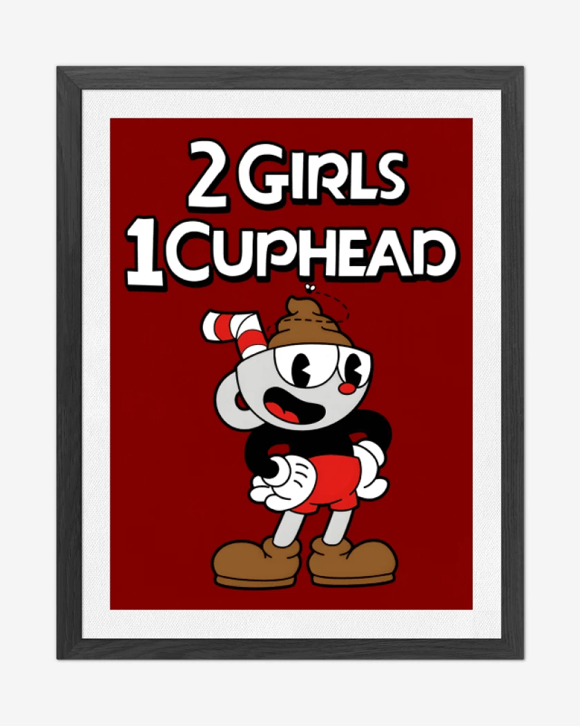 Cuadro decorativo 2 Girls 1 Cuphead