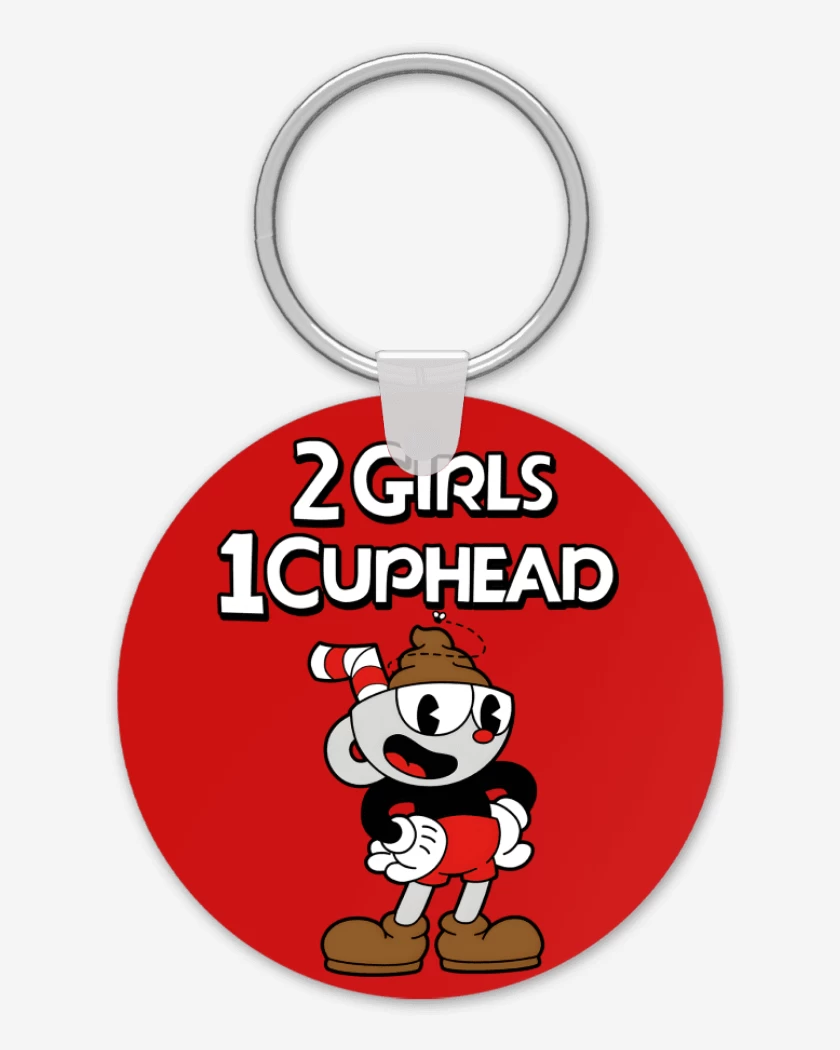 Llavero 2 Girls 1 Cuphead