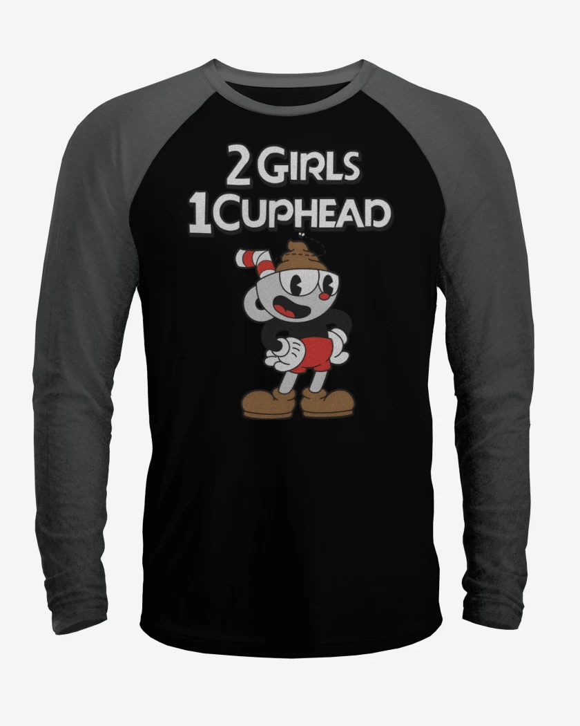 Polera Raglan 2 Girls 1 Cuphead