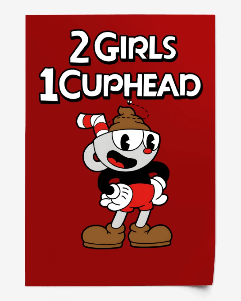 Print 2 Girls 1 Cuphead