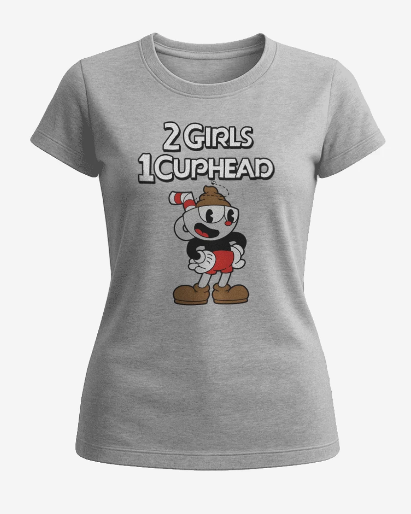 Polera de Mujer 2 Girls 1 Cuphead