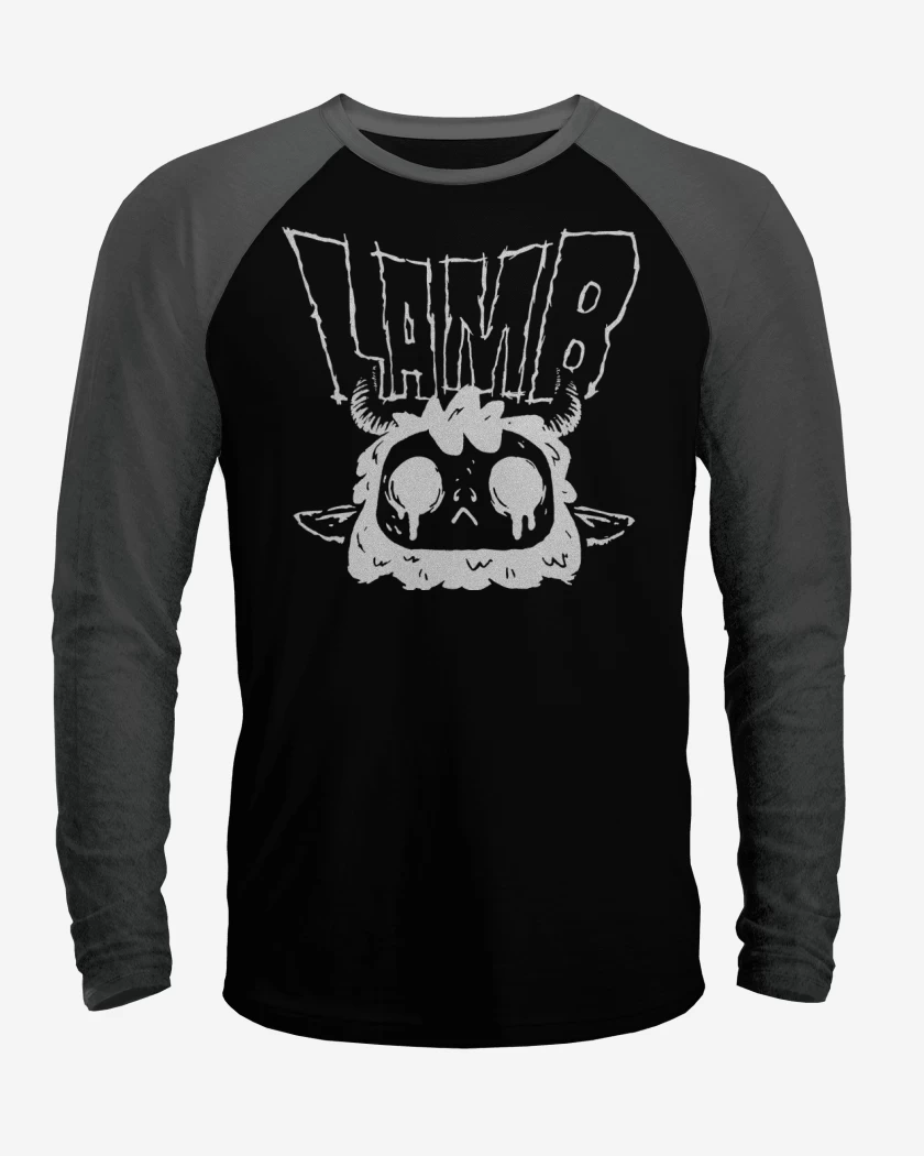 Polera Raglan Negro / Negro Heather de Lamb
