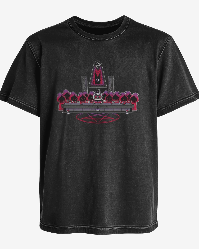 Polera desgastada Negro de La Última Cena del Cordero