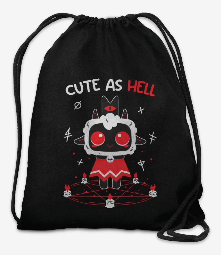 Mochila Negro de Cute as Hell