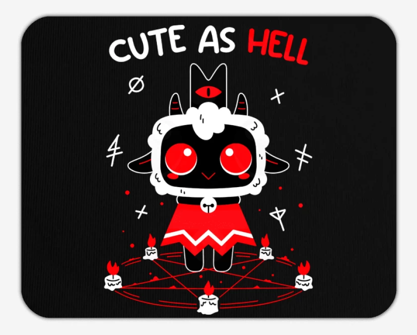 Mousepad Cute as Hell