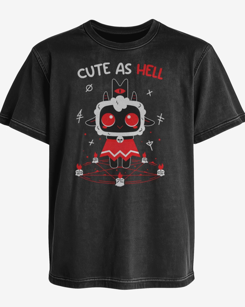 Polera desgastada Cute as Hell