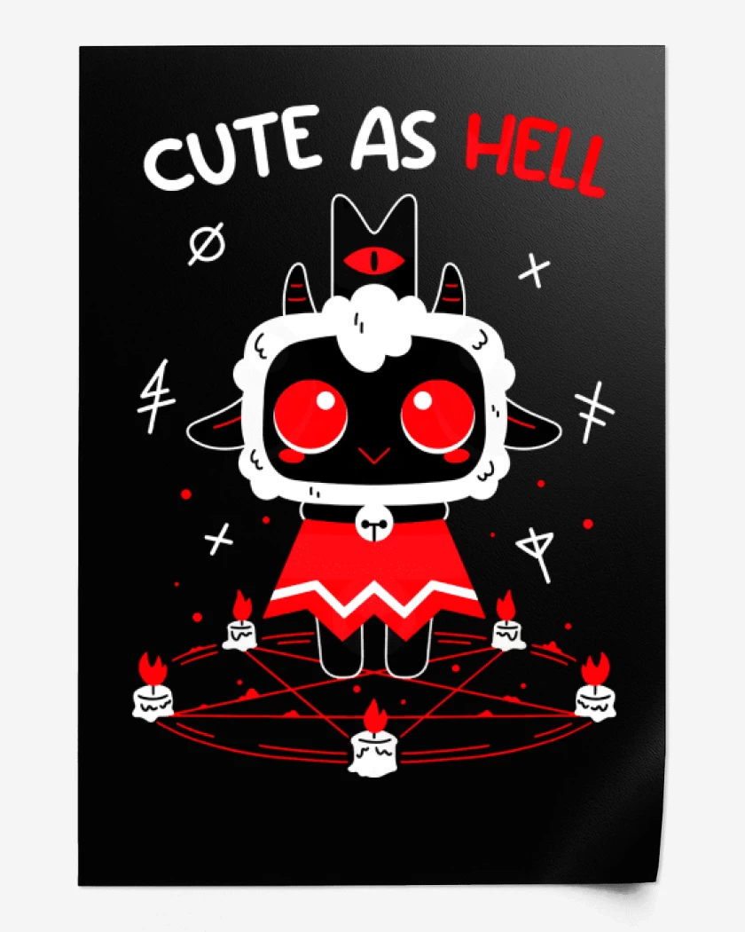 Print Cute as Hell