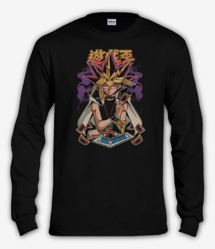 Polera manga larga Negro de Yugi