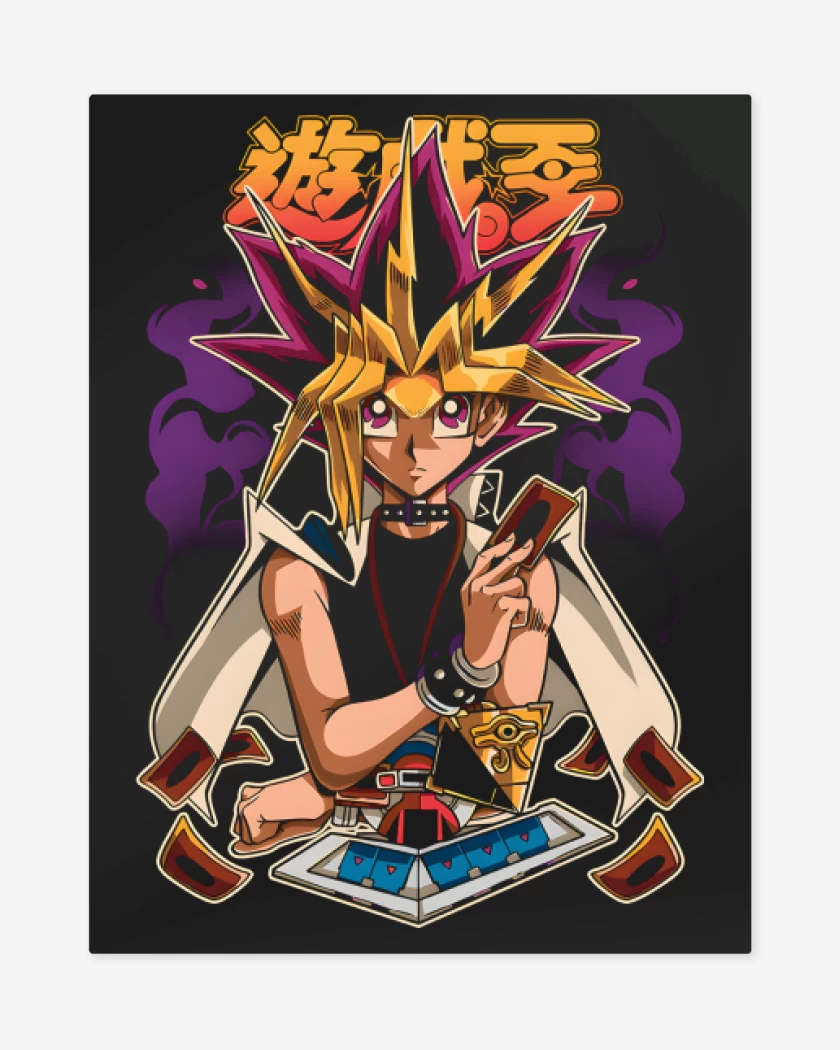 Print metalico Negro de Yugi