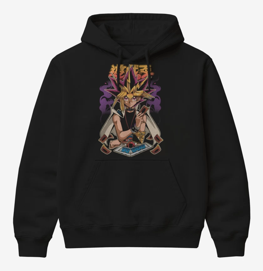 Poleron Canguro básico Negro de Yugi
