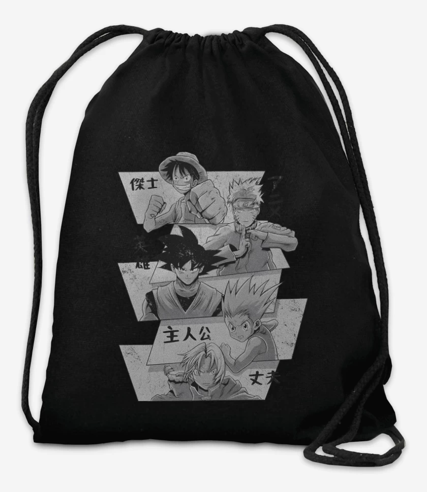 Mochila Negro de Héroes de Japón