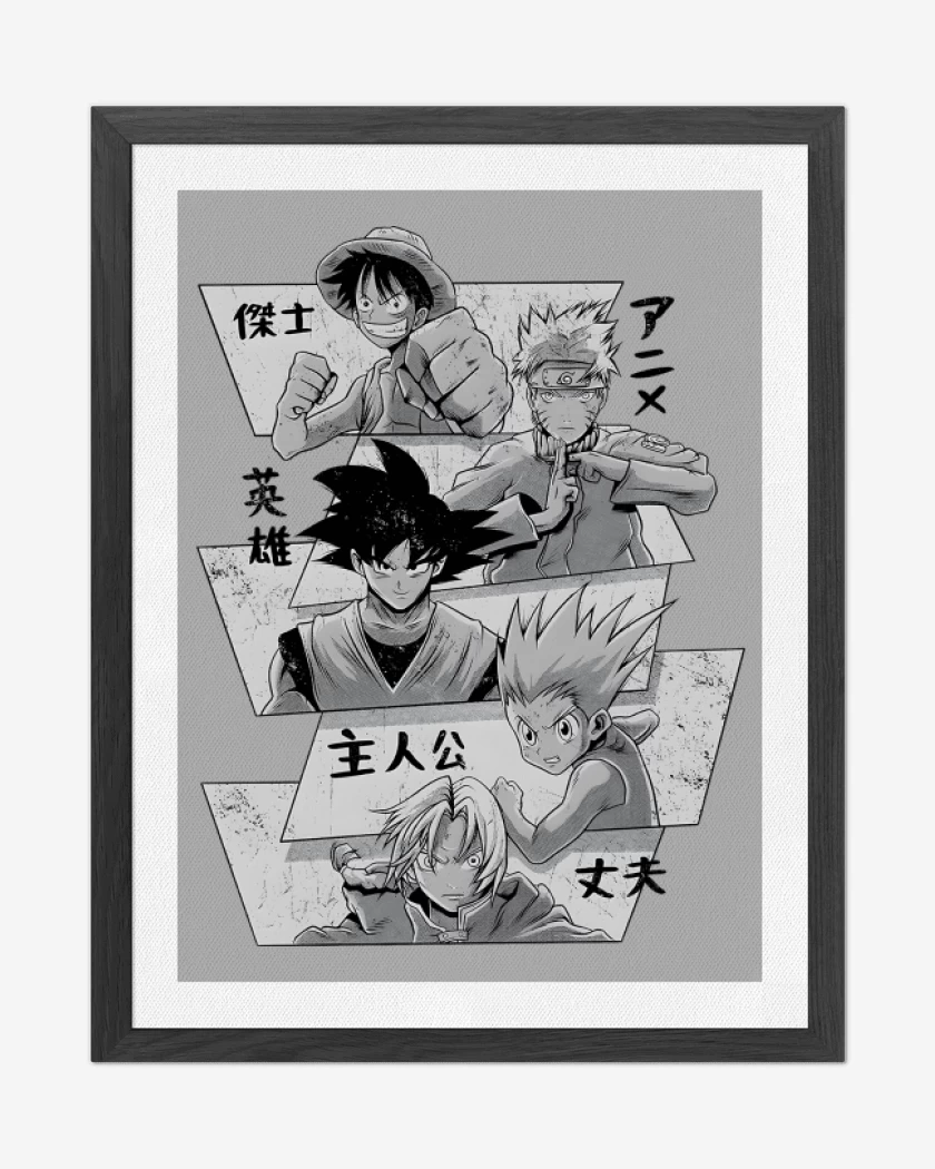 Cuadro decorativo Héroes de Japón