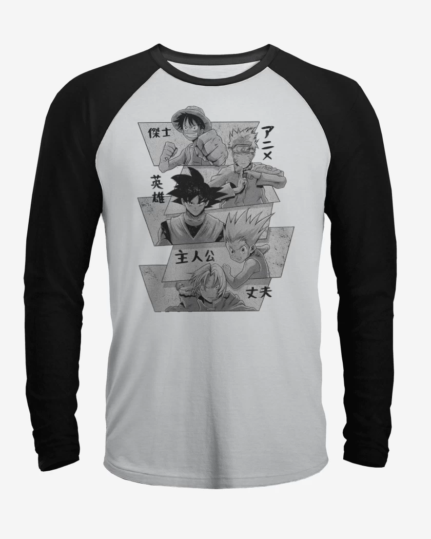 Polera Raglan Héroes de Japón