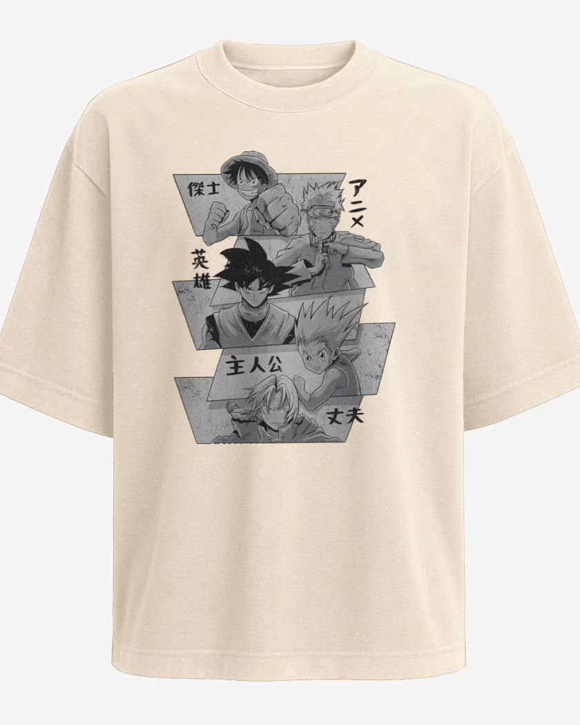 Polera Oversize Héroes de Japón