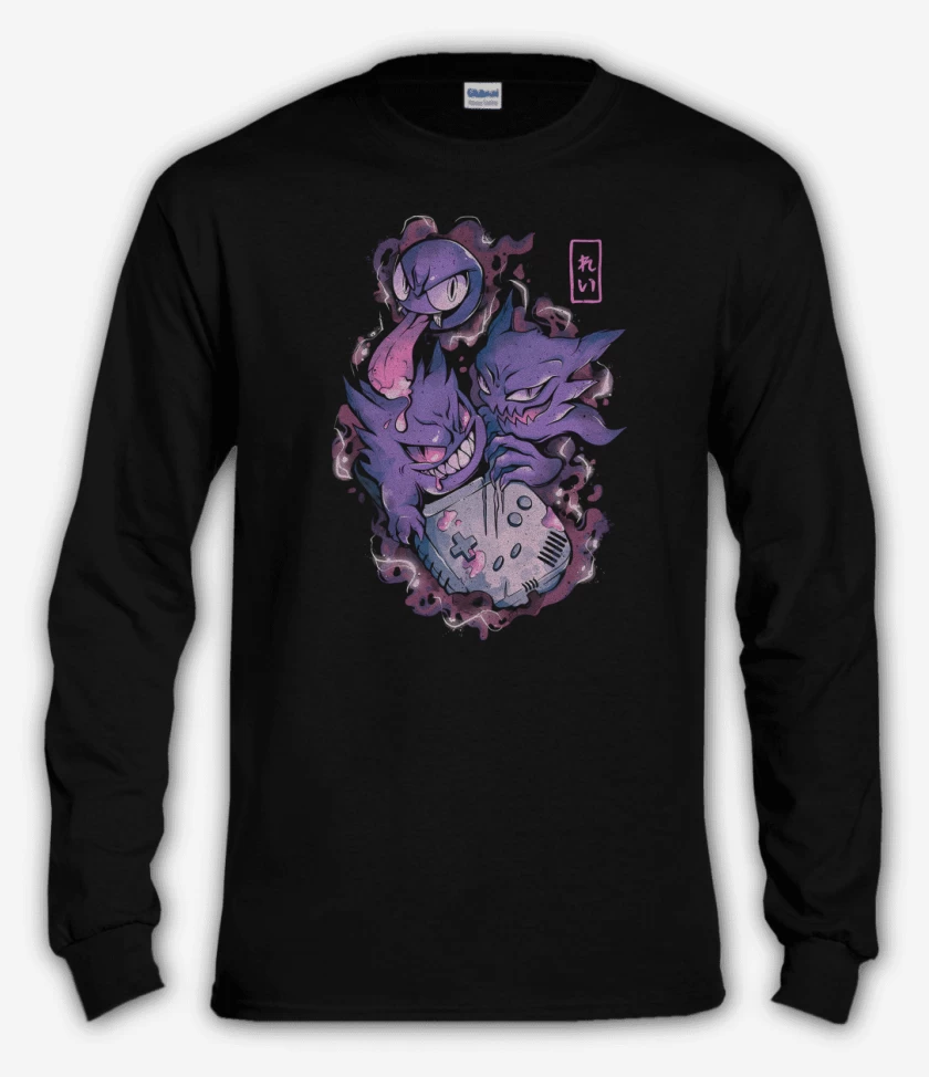 Polera manga larga Negro de Ghostboy
