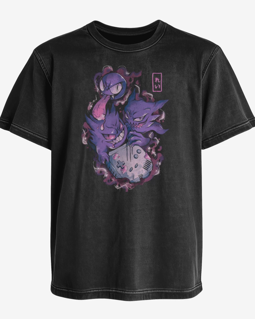 Polera desgastada Negro de Ghostboy