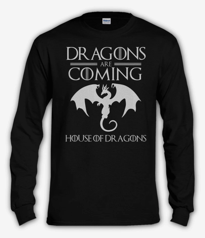 Polera manga larga Dragons are Coming